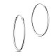 Boucles d'oreilles créoles en argent sterling plaqué rhodium Shegrace 925 JE670A-02-1