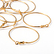 Золотые серьги-кольца из латуни X-EC108-4NFG-3
