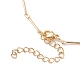 Sparkling Cross Pendant Necklace for Women NJEW-TA00015-8
