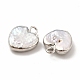 Pendenti di perle keshi naturali barocche PEAR-P004-25P-5