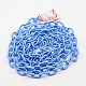 Lazo de cadenas de cable de seda hecha a mano de color azul aciano X-EC-A001-23-2