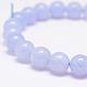 Natural Elastic Purple Agate Beads Bracelets BJEW-D417-8mm-07-2