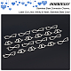 HOBBIESAY 20Pcs 2 Styles Double Heart Connector Charms Infinity Connector with Small Heart Stainless Steel Links Heart-to-Heart Connectors for DIY Necklace Bracelet Jewelry Making Hole 1.4mm FIND-HY0001-18-4