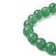 Natural Green Aventurine Beads Charm Bracelets BJEW-PH01136-3