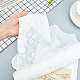 GORGECRAFT 2 Yards Lace Roll White Cotton Lace Trim Fabric 11.33 Wide for Scalloped Edge Decorations for Dress Tablecloth Curtain Hair Band OCOR-WH0057-19-3