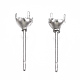 316 Surgical Stainless Steel Stud Earring Setting STAS-S117-023A-2
