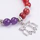 Natural Gemstone Beads Stretch Bracelets BJEW-JB02945-03-2