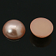 Half Round Domed Imitated Pearl Acrylic Cabochons OACR-H001-8J-2