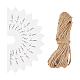Globleland 200 Stück Dankeschön-Geschenkanhänger Dankeschön-Geschenkanhänger aus Kraftpapier mit {60} cm langer natürlicher Juteschnur für Hochzeit DIY-WH0259-02-1