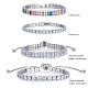 4 pièces 4 styles de bracelets de tennis en zircone cubique BJEW-SZ0002-66P-2