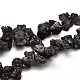 Nuggets Natural Druzy Electroplate Crystal Agate Graduated Beads Strand G-F214-02E-1