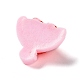 バレンタインデーの不透明樹脂カボション  花  レッド  21.5x24x9.5mm RESI-H152-01D-2