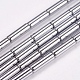 Non magnetici perle ematite sintetico fili X-G-K022-3x14mm-08-1