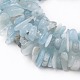 Chapelets de perles en aigue-marine naturelle X-G-F666-02-3