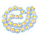 Chapelets de perles vernissées manuelles LAMP-N021-036F-2