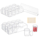BENECREAT 24 Pack Clear Bead Storage Containers DIY-BC0012-38-1