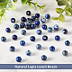 OLYCRAFT 36 pcs 8mm Natural Lapis Lazuli Beads 2.5mm Big Hole Blue Lapis Gemstone Bead Round Loose Beads Smooth Spacer Beads Dyed Round Beads for Earring Bracelets Necklace Jewelry Making G-OC0003-81B-4
