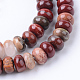 Chapelets de perles en jaspe rouge naturel G-R403-4x6-06-1