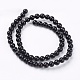 Brins de perles d'onyx noir naturel X-G-H1567-6MM-2