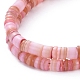 Dyed Natural Shell Multi-strand Bracelets BJEW-JB05256-01-2