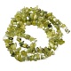 Natürliche Jade Chip Perlen Stränge&nbsp;G-B160-B02-3