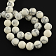 Chapelets de perles rondes en pierre de turquoise synthétique TURQ-R035-6mm-05-2