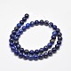 Lapis lazuli naturales hebras de perlas redondas G-E262-01-10mm-4