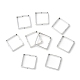 Tibetan Style Square Spacer Bead Frames for Jewelry Making X-EA565Y-NF-1