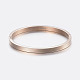 304 Stainless Steel Polished Bangles BJEW-F305-23RG-2