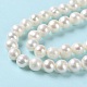 Fili di perle di perle d'acqua dolce coltivate naturali PEAR-E018-48-4