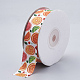 Single Face Printed Polyester Grosgrain Ribbons SRIB-N002-A04-2