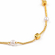 Brass Handmade Beaded Chain Necklaces NJEW-JN02946-2