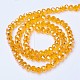 Electroplate Glass Beads Strands X-EGLA-A034-T8mm-B01-2