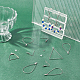 UNICRAFTALE 12 Sets 2 Colors Dangle Stud Earrings Making Kits 304 Stainless Steel Ball Stud Earring Post & Wine Glass Charm Findings & Ear Nuts for DIY Earrings Jewelry Making DIY-UN0002-96-3