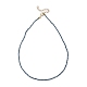 Facettierte Rondelle Glasperlen Halsketten NJEW-JN03004-04-1
