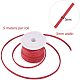 JEWELEADER 6 Rolls 32 Yards Faux Suede Cord 3mm Korean Velvet Flat Leather Lace Beading Thread with Glitter Powder Mixed Color for Jewelry Making Tassel Necklace Earring Braided Bracelet 3x1.4mm LW-PH0002-05-3mm-4
