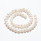 Grado de hebras de perlas de agua dulce cultivadas naturales X-SPPA005Y-1-3