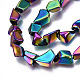 Hebras de perlas de vidrio de electrochapa opaca EGLA-T024-01C-05-3