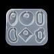 Moules en silicone pour pendentif ovale rond en losange DIY-E072-04E-4