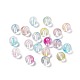 Perles en verre transparentes GLAA-P029-09-1