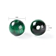 Cuentas redondas de ojo de tigre verde natural de 100 pieza DIY-LS0002-08-3