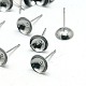 Accessoires de puces d'oreilles en 304 acier inoxydable STAS-E024-11-1