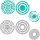Benecreat 3 stili fustelle per il taglio del telaio degli elementi circolari DIY-WH0309-865-1