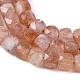 Chapelets de perles de sunstone naturelle naturelles G-L537-016B-2