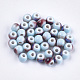 Perles en porcelaine manuelles X-PORC-S498-19B-03-1