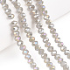 Electroplate Glass Beads Strands EGLA-A034-J6mm-B09-4