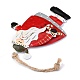 Santa Claus/Father Christmas Iron Ornaments HJEW-G013-14-2