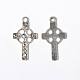 10pcs argent antique croix alliage de style tibétain pendentifs gothiques X-TIBEP-GC070-AS-RS-1