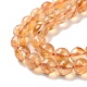 Chapelets de perles de citrine naturelle G-E109-01B-4