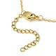 Alloy Interflocking Heart Link Bracelet with Brass Cable Chains BJEW-JB09797-4
